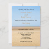 Beach Wedding Invitation Kaart (Voorkant)