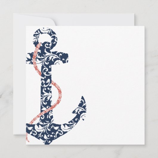 Beach Wedding Invitation Kaart (Achterkant)