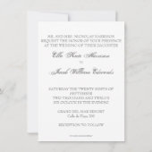 Beach Wedding Invitation Kaart (Achterkant)