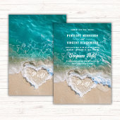 Beach Wedding Invitation Kaart