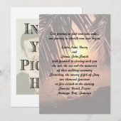 Beach Wedding Invitation Kaart (Voorkant / Achterkant)