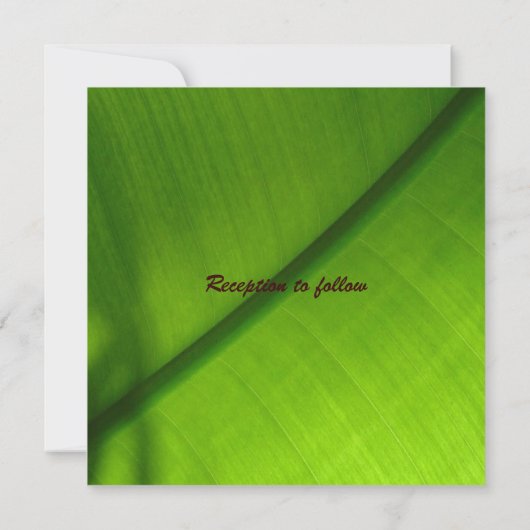 Beach Wedding Invitation Kaart (Achterkant)