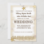 Beach Wedding Invitation Kaart (Voorkant)