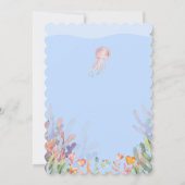 Beach Wedding Invitation Kaart (Achterkant)