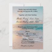 Beach Wedding Invitation Kaart (Voorkant)
