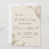 Beach Wedding Invitation Kaart (Voorkant)