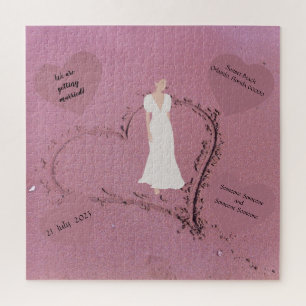 Beach Wedding Invitation Legpuzzel