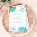 Beach Wedding Invitation, Ocean Starfish Kaart<br><div class="desc">Ocean Starfish Turquoise Beach Wedding Invitation. Ideaal voor een strandbruiloft.</div>