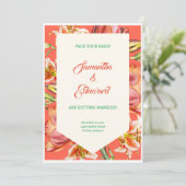 Beach Wedding Invitation (Portrait) Kaart (Staand voorkant)