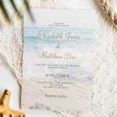 Beach Wedding Invitation Seaside/Oceanside Wedding Kaart
