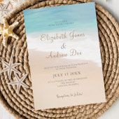 Beach Wedding Invitation Seaside/Oceanside Wedding Kaart