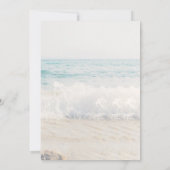 Beach Wedding Invitation Seaside/Oceanside Wedding Kaart (Achterkant)