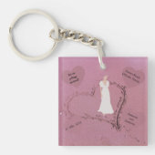 Beach Wedding Invitation Sleutelhanger (voorkant)