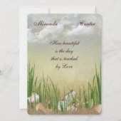 Beach Wedding Invite Kaart (Voorkant)