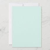 Beach Wedding Invitiation - Turquoise Kaart (Achterkant)