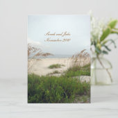 Beach Wedding Kaart (Staand voorkant)