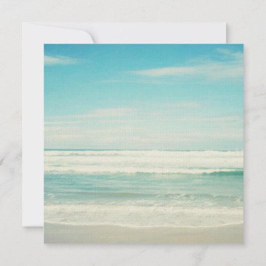 Beach Wedding Kaart (Achterkant)