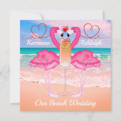 Beach Wedding Kaart (Voorkant)