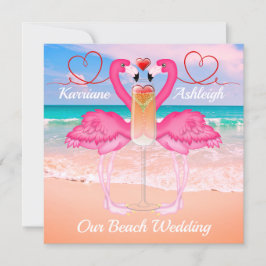 Beach Wedding Kaart