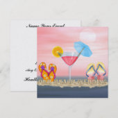 Beach Wedding Kaart (Voorkant / Achterkant)