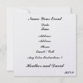 Beach Wedding Kaart (Achterkant)