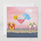 Beach Wedding Kaart (Voorkant)