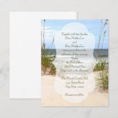 Beach Wedding Kaart (Voorkant / Achterkant)