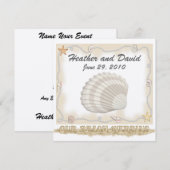 Beach Wedding Kaart (Voorkant / Achterkant)