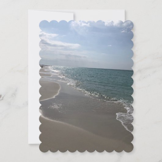Beach Wedding Kaart (Voorkant)