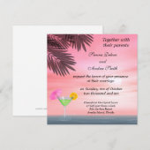 Beach Wedding Kaart (Voorkant / Achterkant)