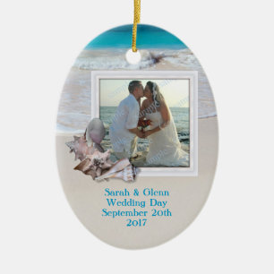Beach Wedding Keepomwille Photo Ornament