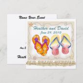 Beach Wedding Klantenbeoordeling Kaart (Voorkant / Achterkant)