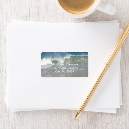 Beach Wedding Labels (Insitu)