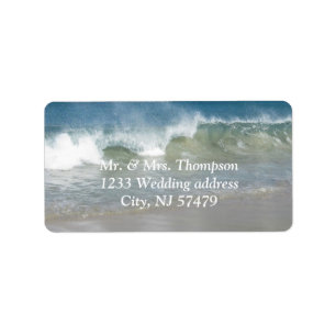Beach Wedding Labels