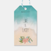 Beach Wedding labels voor gunsten Cadeaulabel (Voorkant)