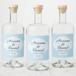 Beach Wedding Liquor Bottle Labels Likeurfles Etiket