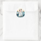 Beach Wedding Love Sticker (Tas)