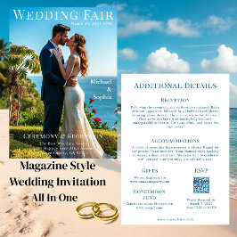 Beach Wedding Magazine Hoesje Kaart
