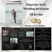 Beach Wedding Magazine Hoesje Uitnodiging