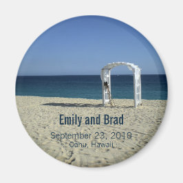 Beach Wedding Magnet