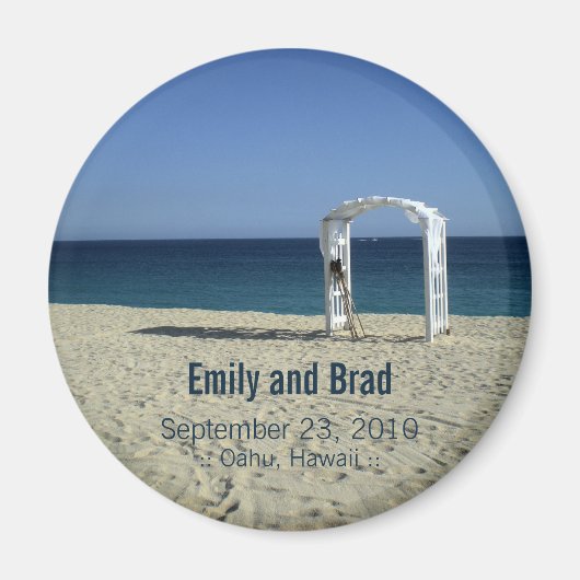 Beach Wedding Magnet (Voorkant)