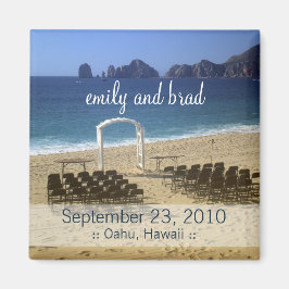 Beach Wedding Magnet