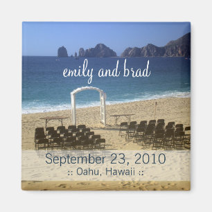 Beach Wedding Magnet