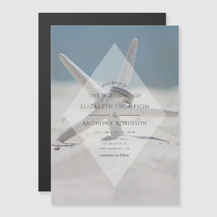 Beach Wedding Magnetische Uitnodiging