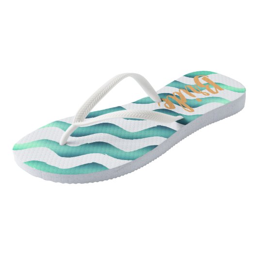 Beach Wedding Marine Bride Zomer Teenslippers (Schuin)