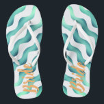 Beach Wedding Marine Bride Zomer Teenslippers<br><div class="desc">Trouwbruiloften voor de zomerbruiloft of strandbruiloften voor de teenslipper. Abstracte turquoise golven op een witte achtergrond met bruidstypografie. Een moderne en trendy marine flip flop met eenvoudige abstracte blauwe golven. Geweldig voor uw zomerse strand bruiloft. U kunt de tekst wijzigen of verwijderen.</div>