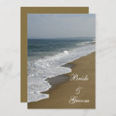Beach Wedding Marriage/Elopement Announance Aankondiging (Voorkant / Achterkant)