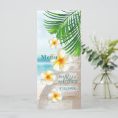 Beach Wedding - Menu (Staand voorkant)
