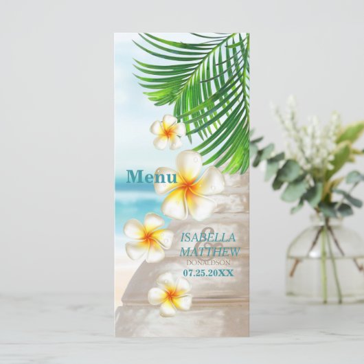 Beach Wedding - Menu (Staand voorkant)