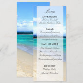 Beach Wedding Menu Sjabloon (Voorkant / Achterkant)